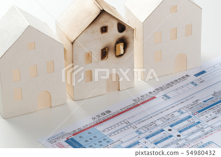 火災保險住房火圖像 54980432