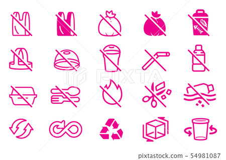 Refrain from using plastic bags. Refrain from using plastic bags. 54981087