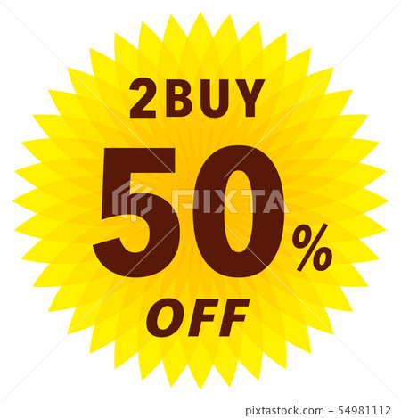 2BUY 50％OFF標籤 54981112
