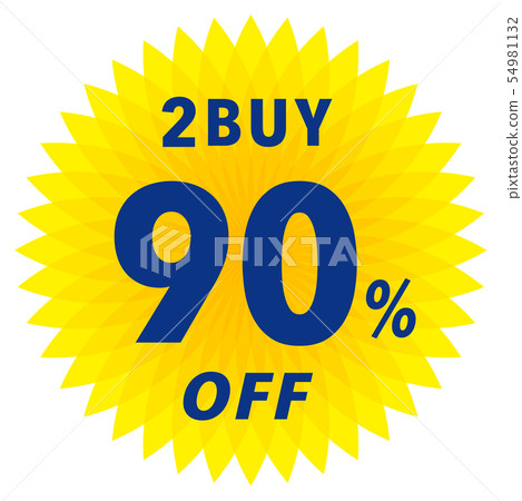 2BUY 90％OFF標籤 54981132