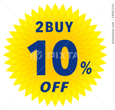 2BUY 10％OFF標籤 54981141