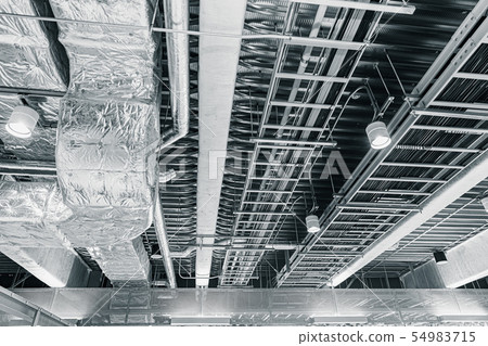 ceiling air pipe air ventilation and manged data 54983715