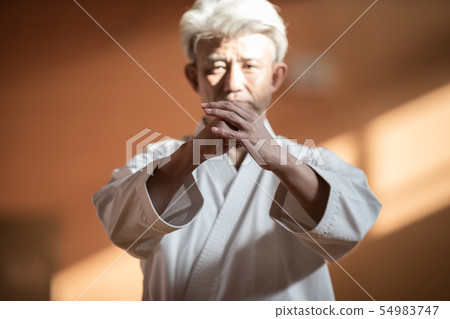 空手道 空的手 男人 54983747