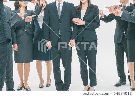 heterosexual couple, businessperson, office worker 54984018