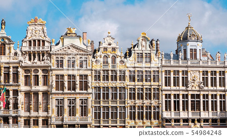 Grand place square and buildings Grand place square and buildings 54984248