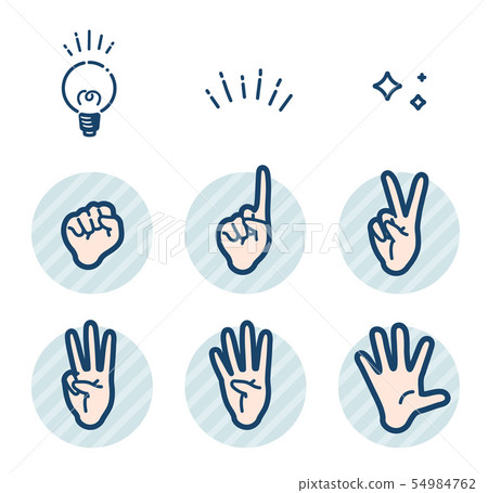 矢量 手語 手勢語 54984762