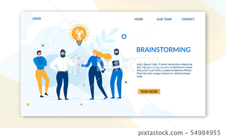 Brainstorming Design Landing Page for Business 54984955
