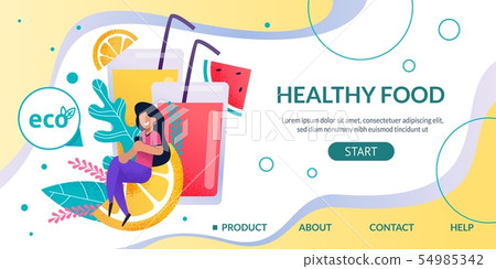 Landing Page Advertising Organic Healthy Food Shop Landing Page Advertising Organic Healthy Food Shop 54985342