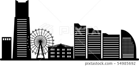 Yokohama Minato Mirai silhouette (transmission specification) 54985692