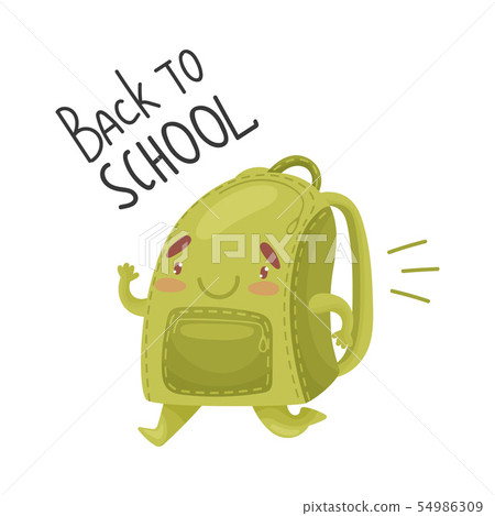 Green discount school bag