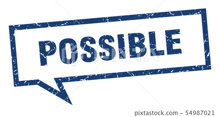 possible sign. possible square speech bubble. 54987021