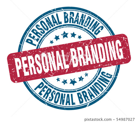 personal branding stamp. personal branding round 54987027