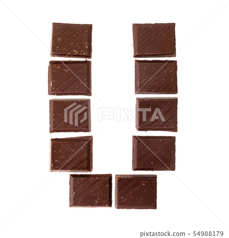 Isolate chocolate letter, alphabet Isolate chocolate letter, alphabet 54988179