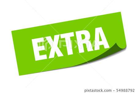 extra sticker. extra square isolated sign. extra extra sticker. extra square isolated sign. extra 54988792