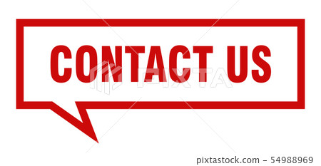 contact us sign. contact us square speech bubble. contact us sign. contact us square speech bubble. 54988969