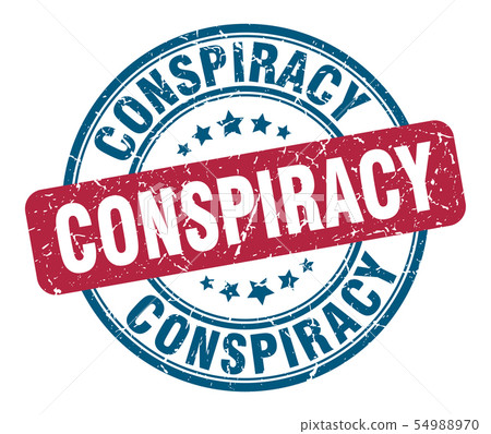 conspiracy stamp. conspiracy round grunge sign. conspiracy stamp. conspiracy round grunge sign. 54988970