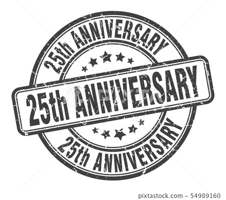 25th anniversary stamp. 25th anniversary round 25th anniversary stamp. 25th anniversary round 54989160