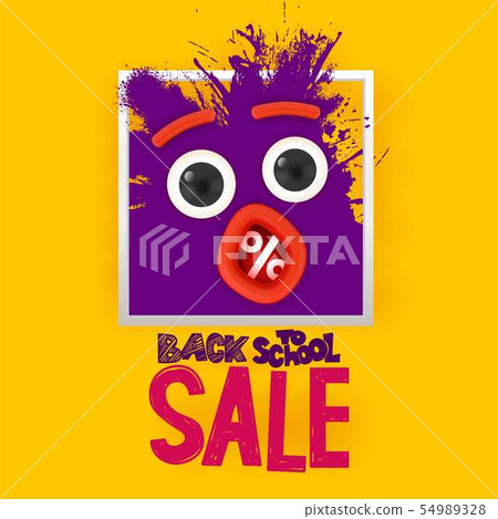 Back to school Sale ink splash monster 54989328