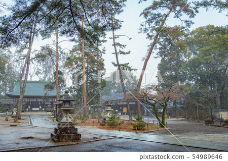 Imamiya寺廟冬天風景在京都 Imamiya寺廟冬天風景在京都 54989646