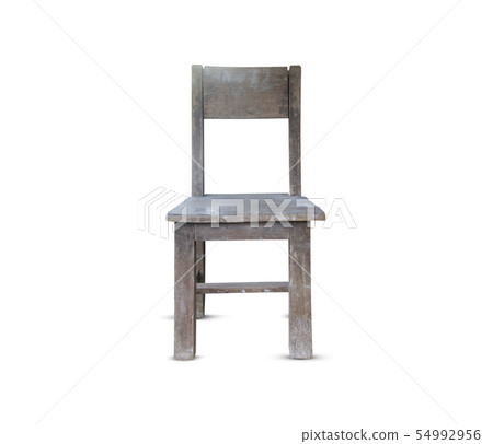 old wooden chair isolated on white background old wooden chair isolated on white background 54992956