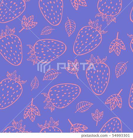 outline strawberry fruit seamless pattern outline strawberry fruit seamless pattern 54993301