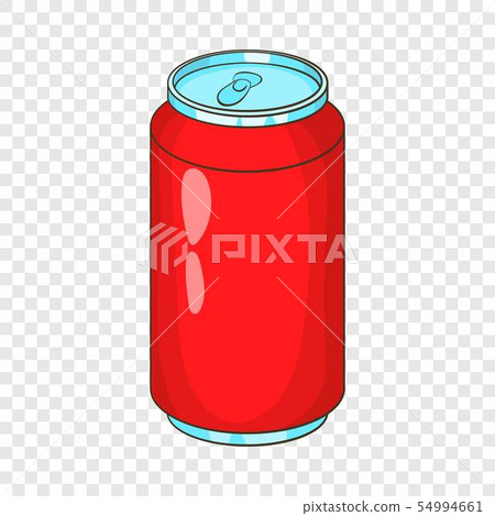 Aluminum beverage bank icon, cartoon style 54994661