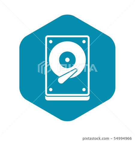 HDD icon icon, simple style 54994966