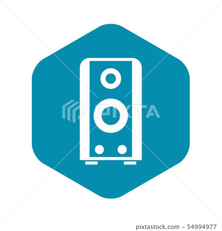 Black sound speaker icon, simple style 54994977