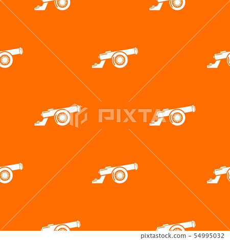 Cast-iron cannon pattern vector orange Cast-iron cannon pattern vector orange 54995032