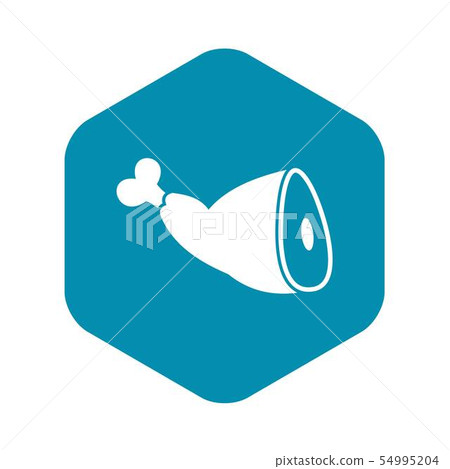 Roast pork knuckle icon, simple style Roast pork knuckle icon, simple style 54995204