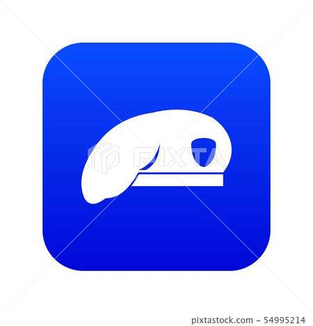 Military beret icon digital blue Military beret icon digital blue 54995214