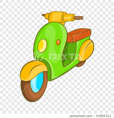 Scooter motorbike icon, cartoon style Scooter motorbike icon, cartoon style 54995522
