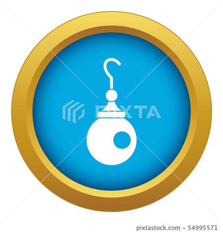 Earring icon blue vector isolated Earring icon blue vector isolated 54995571