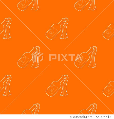 Molotov cocktail pattern vector orange 54995618