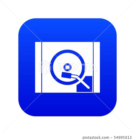 Turntable icon digital blue Turntable icon digital blue 54995813