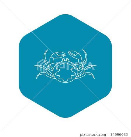 Crab seafood icon, outline style 54996083
