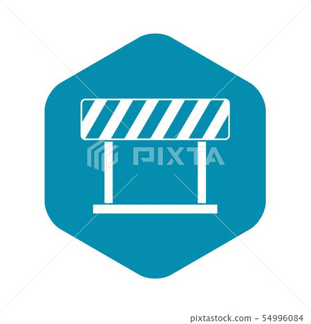 Traffic prohibition sign icon, simple style 54996084