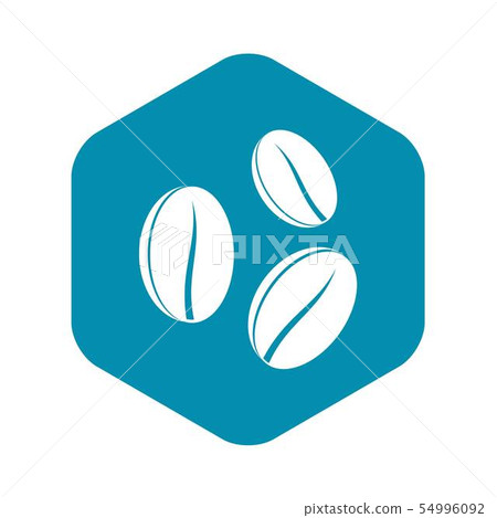 Coffee beans icon, simple style Coffee beans icon, simple style 54996092