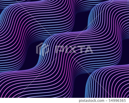 3D Sound waves. Abstract visualization of big data and artificial intelligence. 3D Sound waves. Abstract visualization of big data and artificial intelligence. 54996365