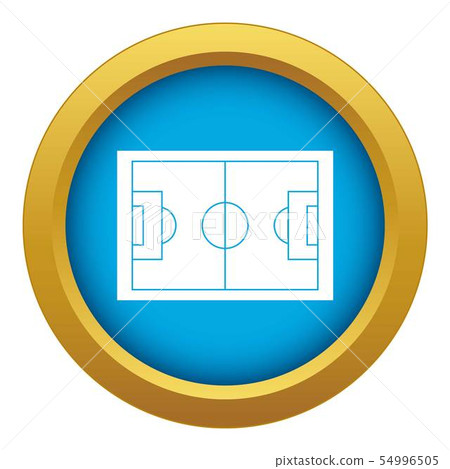 Soccer field icon blue vector isolated - Stock Illustration [54996505 ...