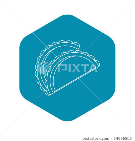 Savory patty icon, outline style Savory patty icon, outline style 54996866