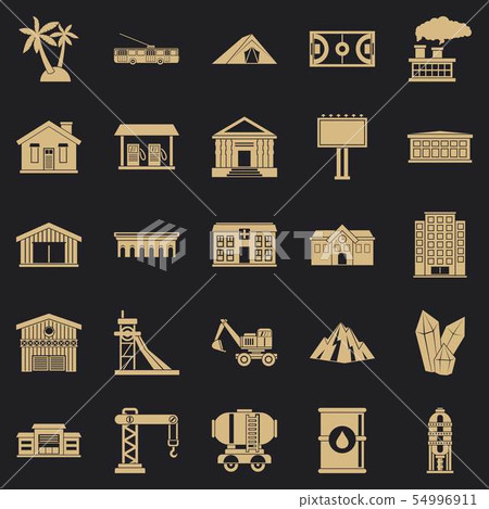 Situation icons set, simple style - Stock Illustration [54996911] - PIXTA