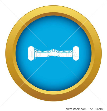 Dual wheel self balancing electric skateboard icon blue vector isolated Dual wheel self balancing electric skateboard icon blue vector isolated 54996983