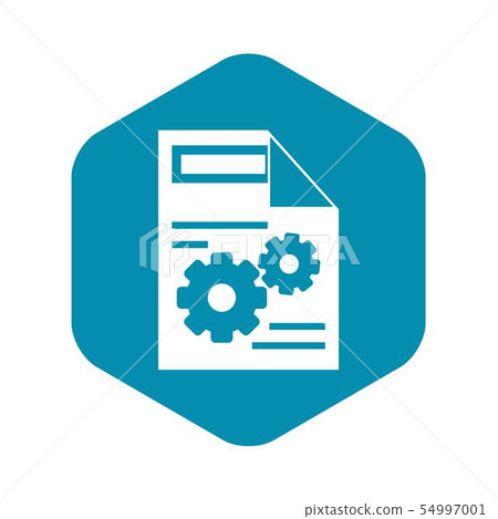 Web setting icon, simple style 54997001