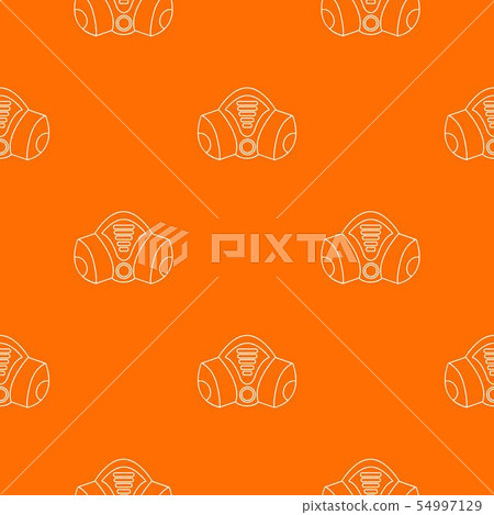 Gas mask pattern vector orange Gas mask pattern vector orange 54997129