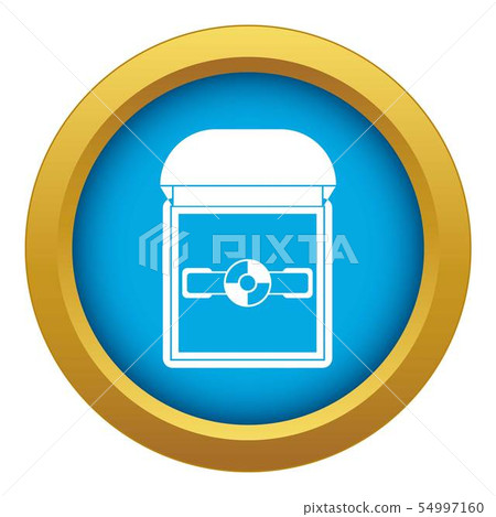 Ring in a velvet box icon blue vector isolated Ring in a velvet box icon blue vector isolated 54997160