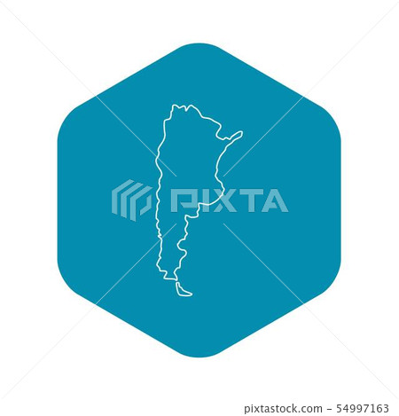Argentina map icon, outline style Argentina map icon, outline style 54997163