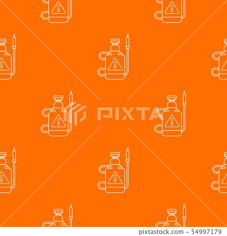 Poison pest control pattern vector orange 54997179
