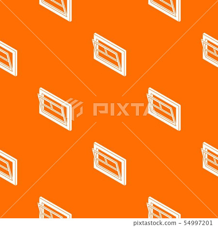 Open window leaf pattern vector orange Open window leaf pattern vector orange 54997201
