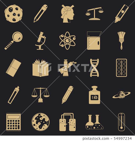 Magistracy icons set, simple style Magistracy icons set, simple style 54997234